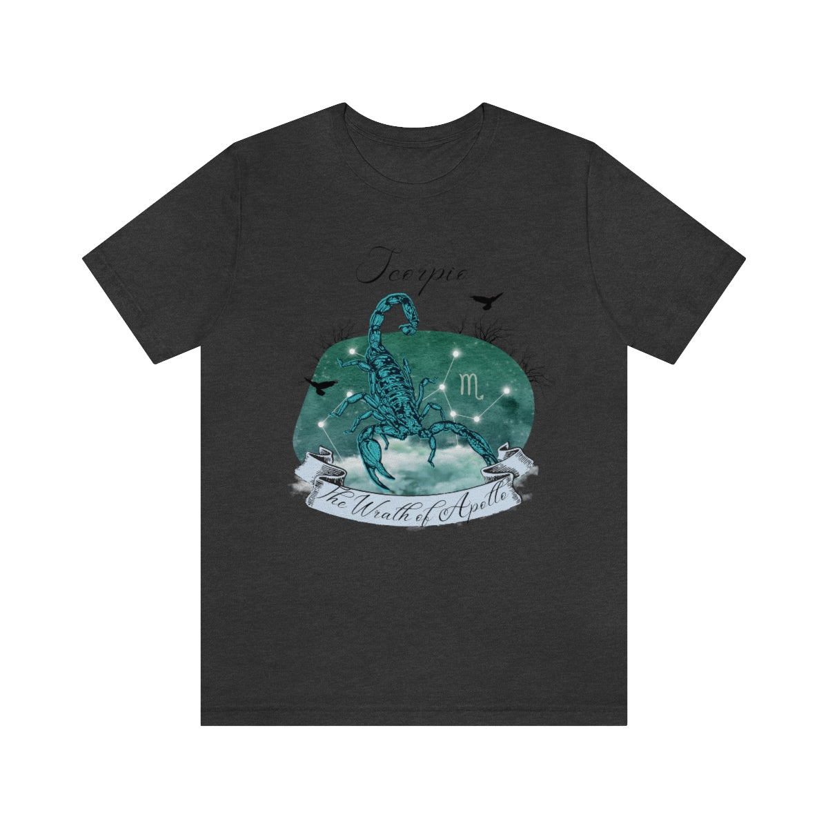 Scorpio The Wrath of Apollo Zodiac Sign Astrology T Shirt | Unisex Jersey Short Sleeve Tee