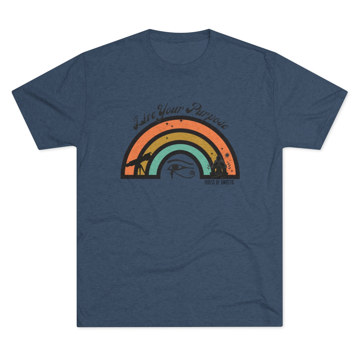 Live Your Purpose | The Seeker | Eye of Horus | The Creator | Unisex Soft Tri-Blend Crew Tee | Shirts