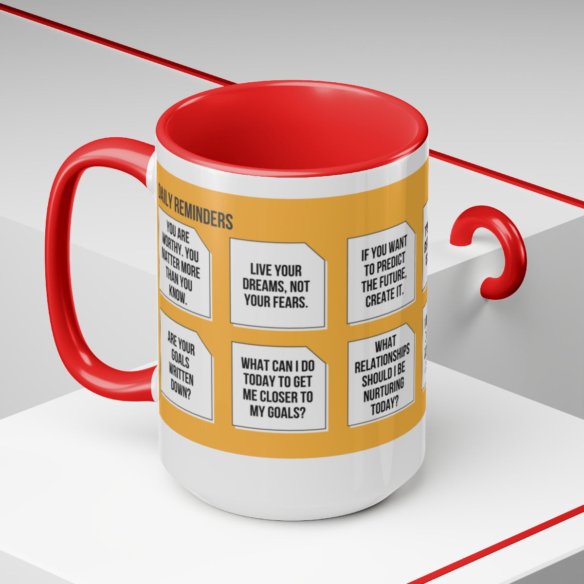 Daily Reminders Coffee Mug | Sticky Notes on Mug | Motivational Mug gifts | Best Mugs to Gift