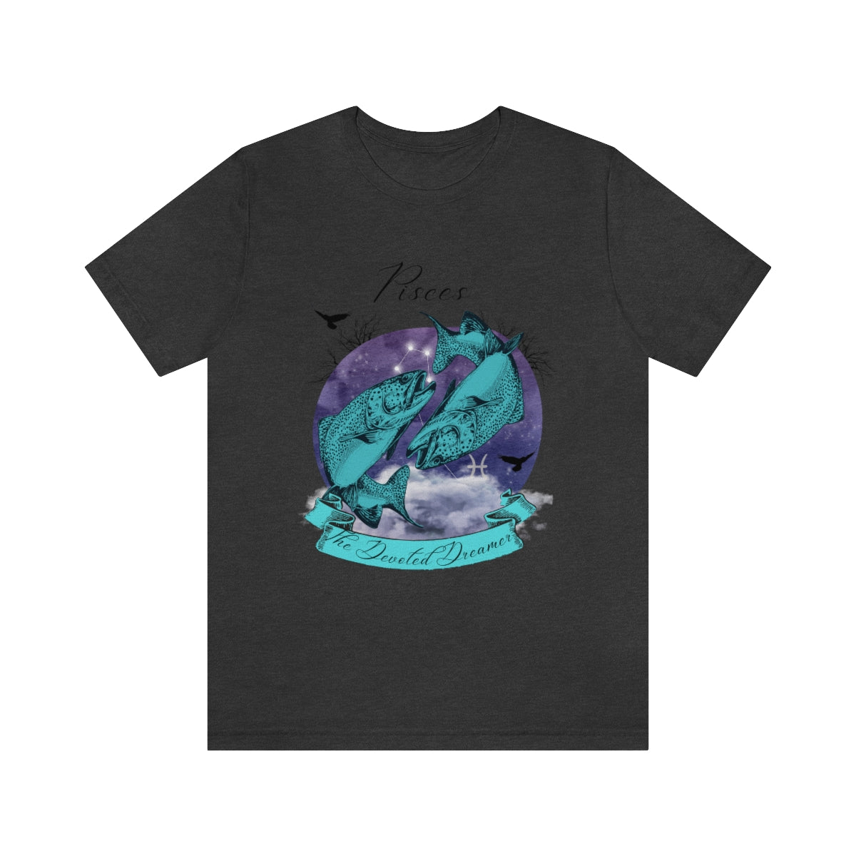 Zodiac Pisces The Devoted Dreamer Zodiac Sign Astrology T Shirt | Unisex Jersey Short Sleeve Tee