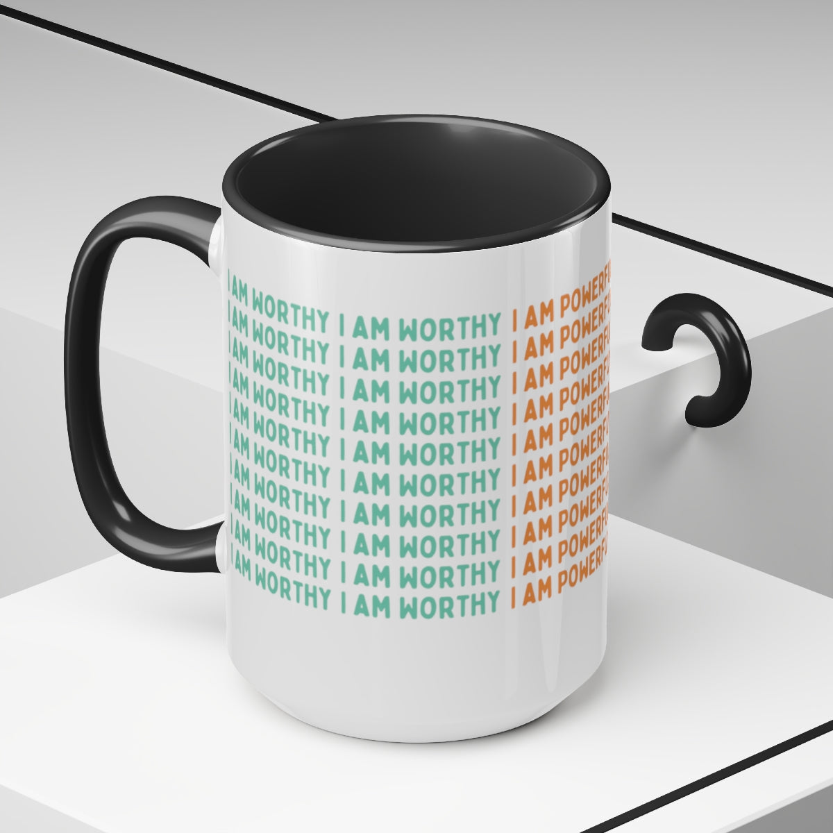 I Am Worthy Coffee Mug | Colorful Self Worth Coffee Cups | The Universe has got my back Motivational Mug gifts | Best Mugs to Gift