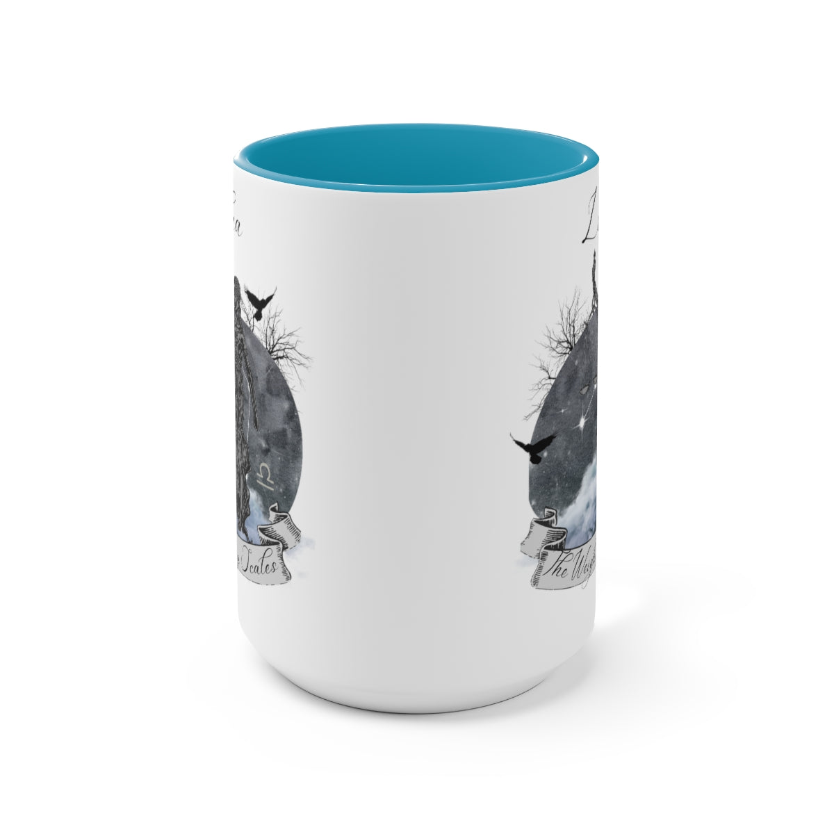 Libra Zodiac Two-Tone Coffee Mugs, 15oz