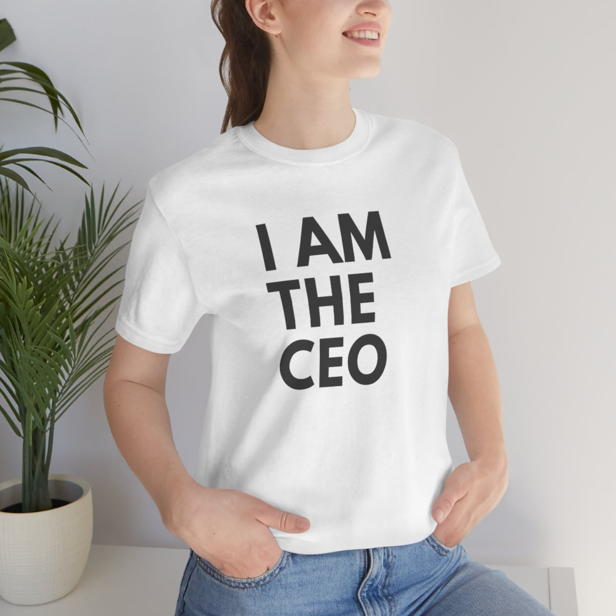 I AM THE CEO Type Tee | Inspiration Tee | Entrepreneur | Business Owner | Motivation | Unisex Jersey Short Sleeve