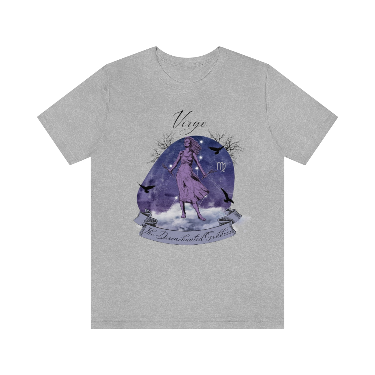 Virgo The Disenchanted Goddess Zodiac Sign Astrology T Shirt | Unisex Jersey Short Sleeve Tee