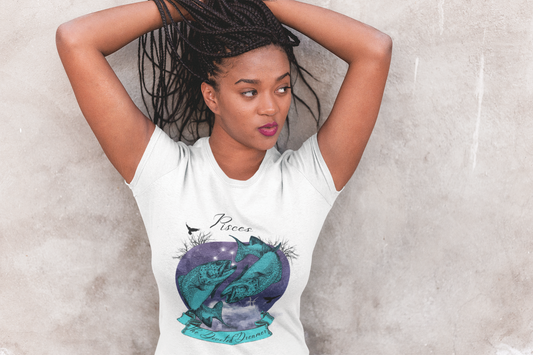 Zodiac Pisces The Devoted Dreamer Zodiac Sign Astrology T Shirt | Unisex Jersey Short Sleeve Tee