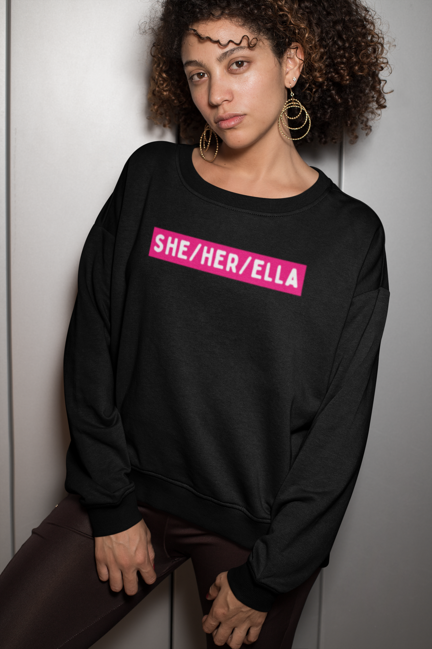 She Her Ella Latina Latinx Unisex Heavy Blend™ Crewneck Sweatshirt