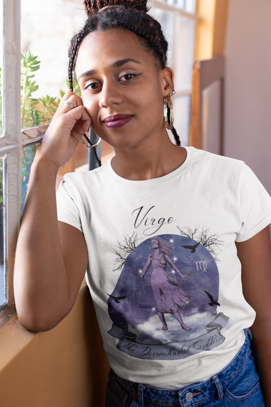 Virgo The Disenchanted Goddess Zodiac Sign Astrology T Shirt | Unisex Jersey Short Sleeve Tee