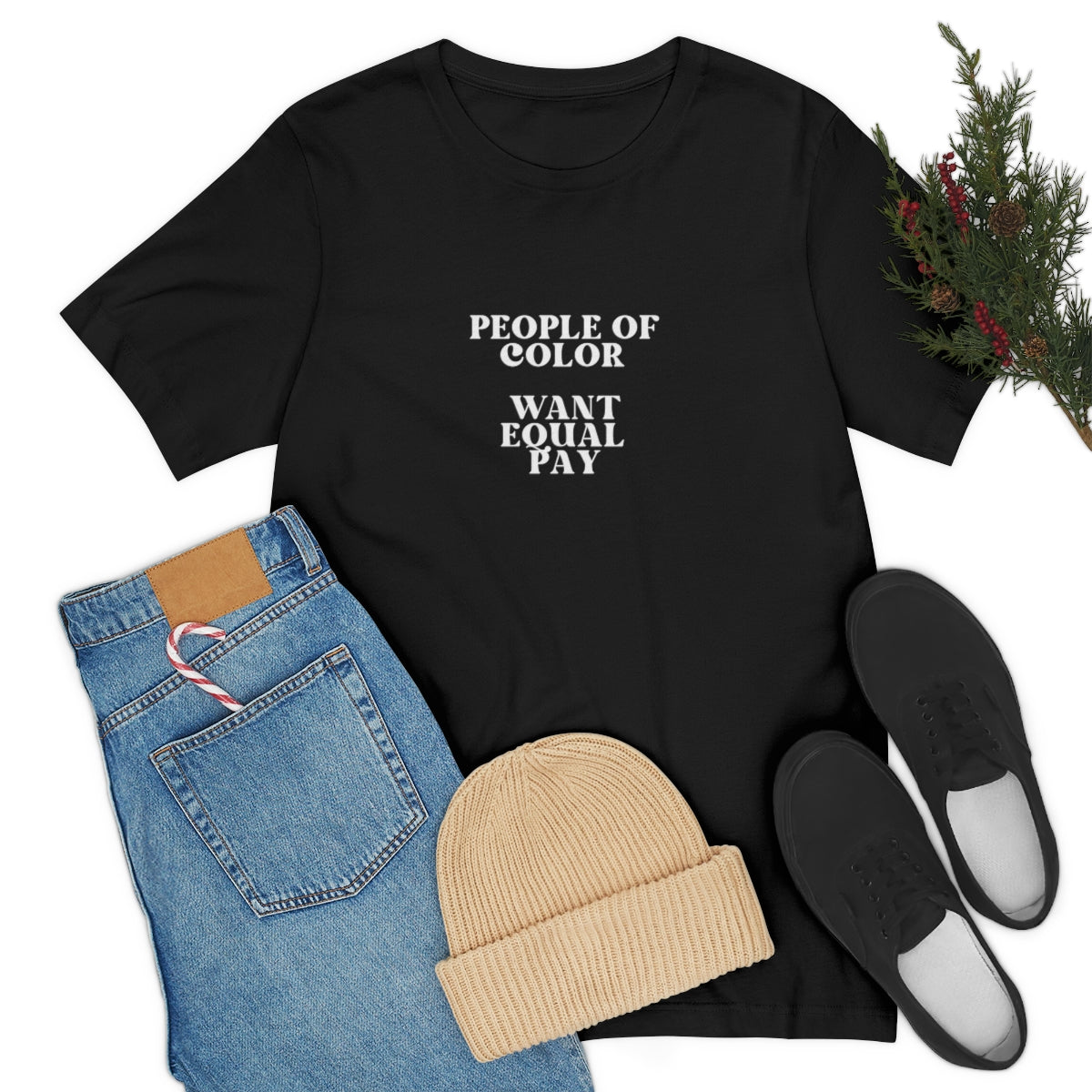 Equal Pay T Shirt, People of Color Want Equal Pay Statement Tees, Equality Tees, Equality, Diversity, Equity, Inclusion Tops