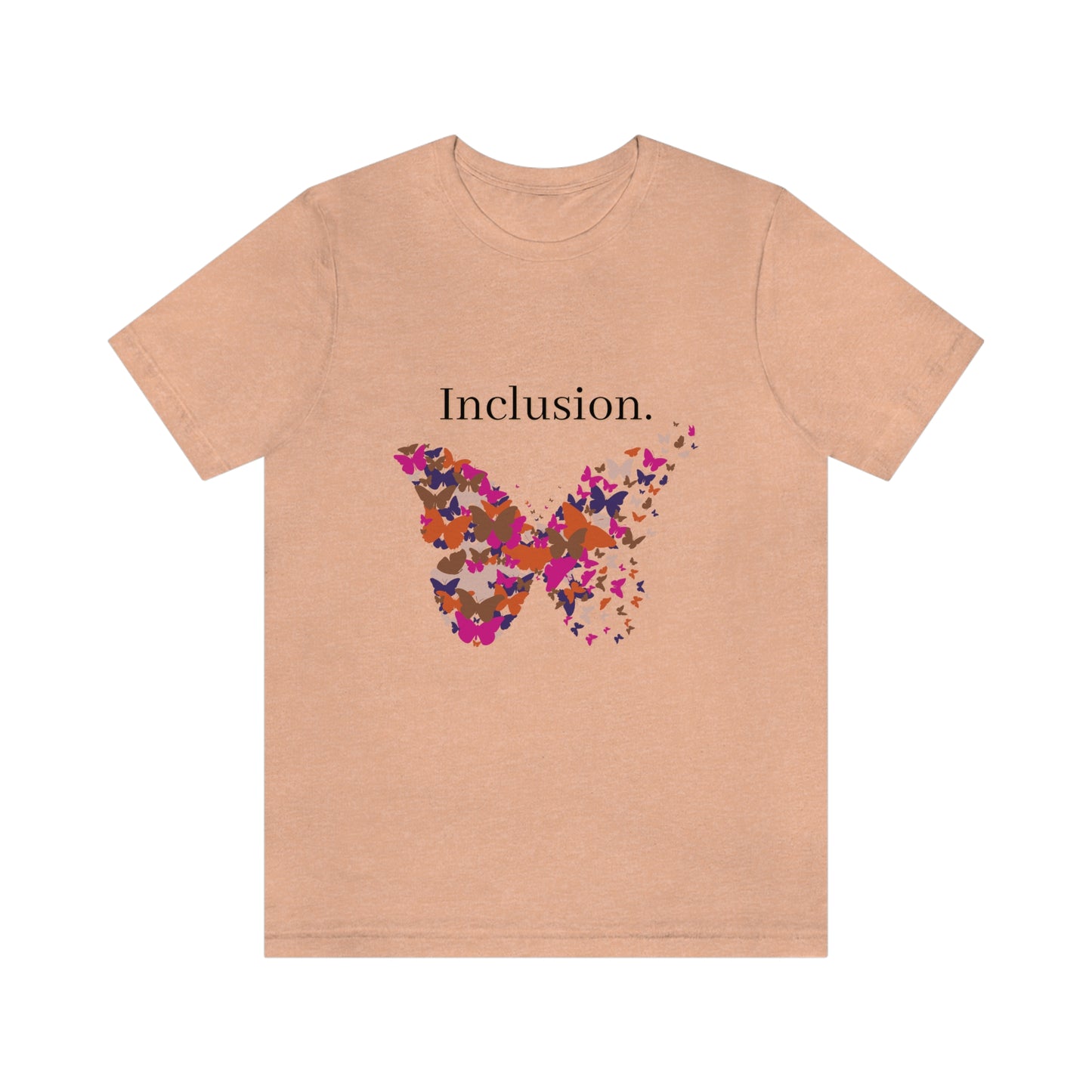 Inclusion Shirt Butterflies Purple, Diversity Inclusion Tshirts, DEIB Statement Tees, Inclusion is an Act Tees