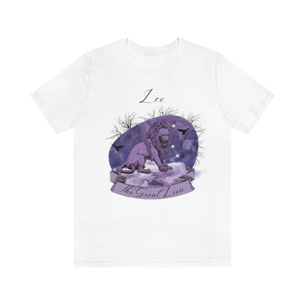 Leo The Great Lion Zodiac Sign Astrology T Shirt | Unisex Jersey Short Sleeve Tee