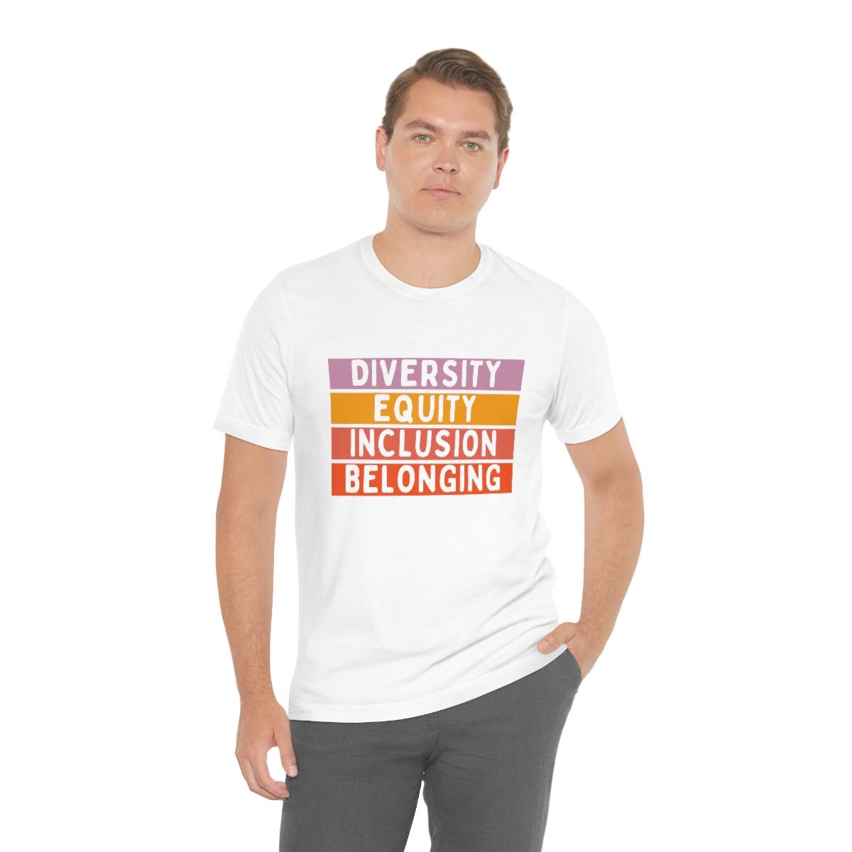 Diversity Equity Inclusion Belonging Graphic T shirts, DEIB, DIB, Shirts for HR Professionals and dei Leaders