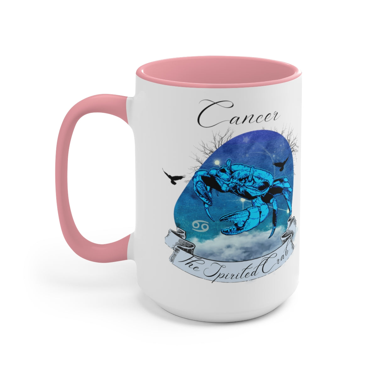 Cancer Zodiac Two-Tone Coffee Mugs, 15oz