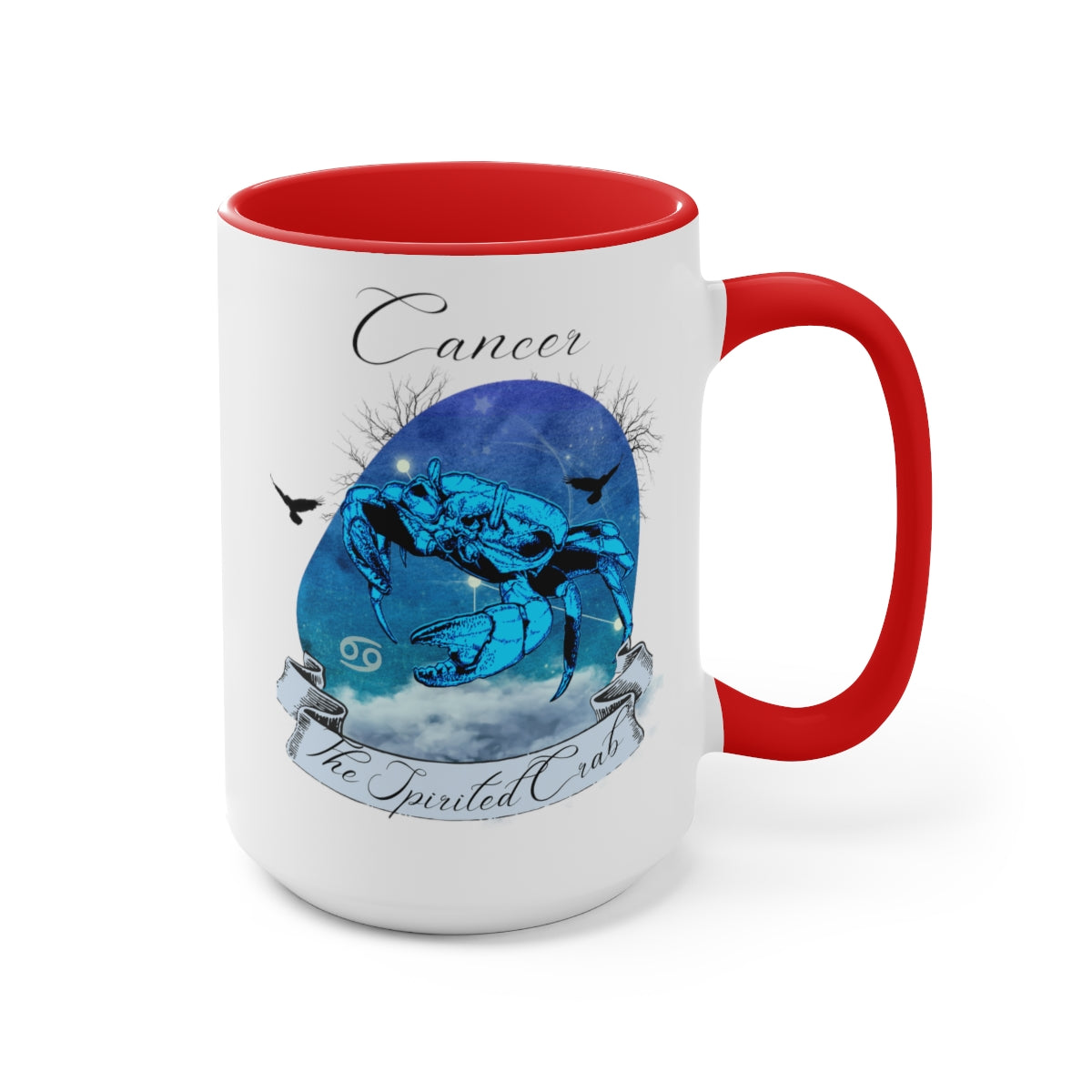 Cancer Zodiac Two-Tone Coffee Mugs, 15oz