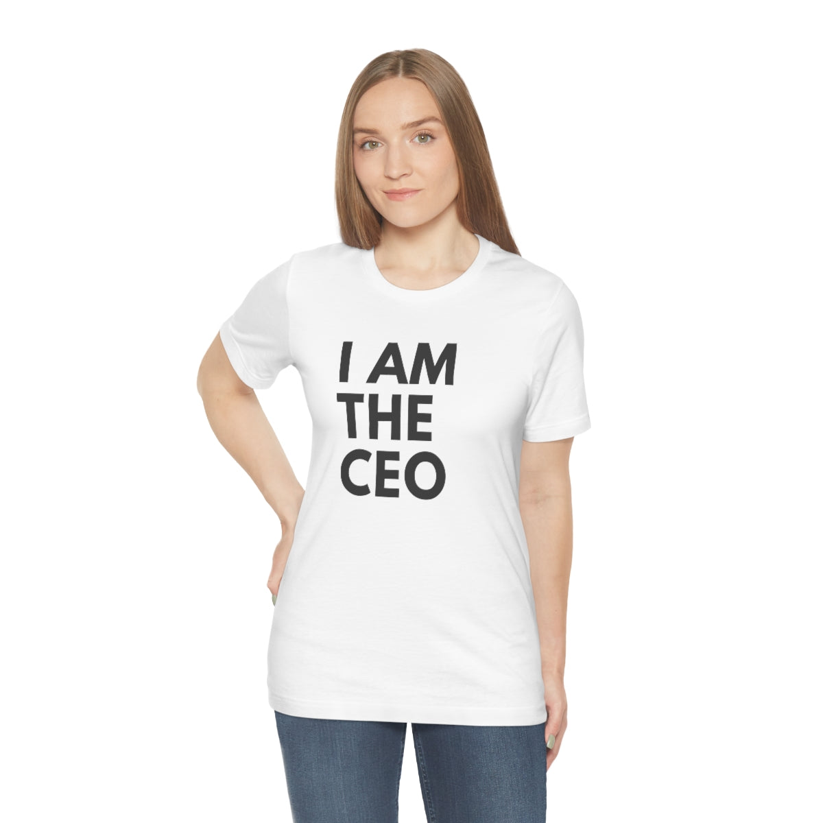 I AM THE CEO Type Tee | Inspiration Tee | Entrepreneur | Business Owner | Motivation | Unisex Jersey Short Sleeve
