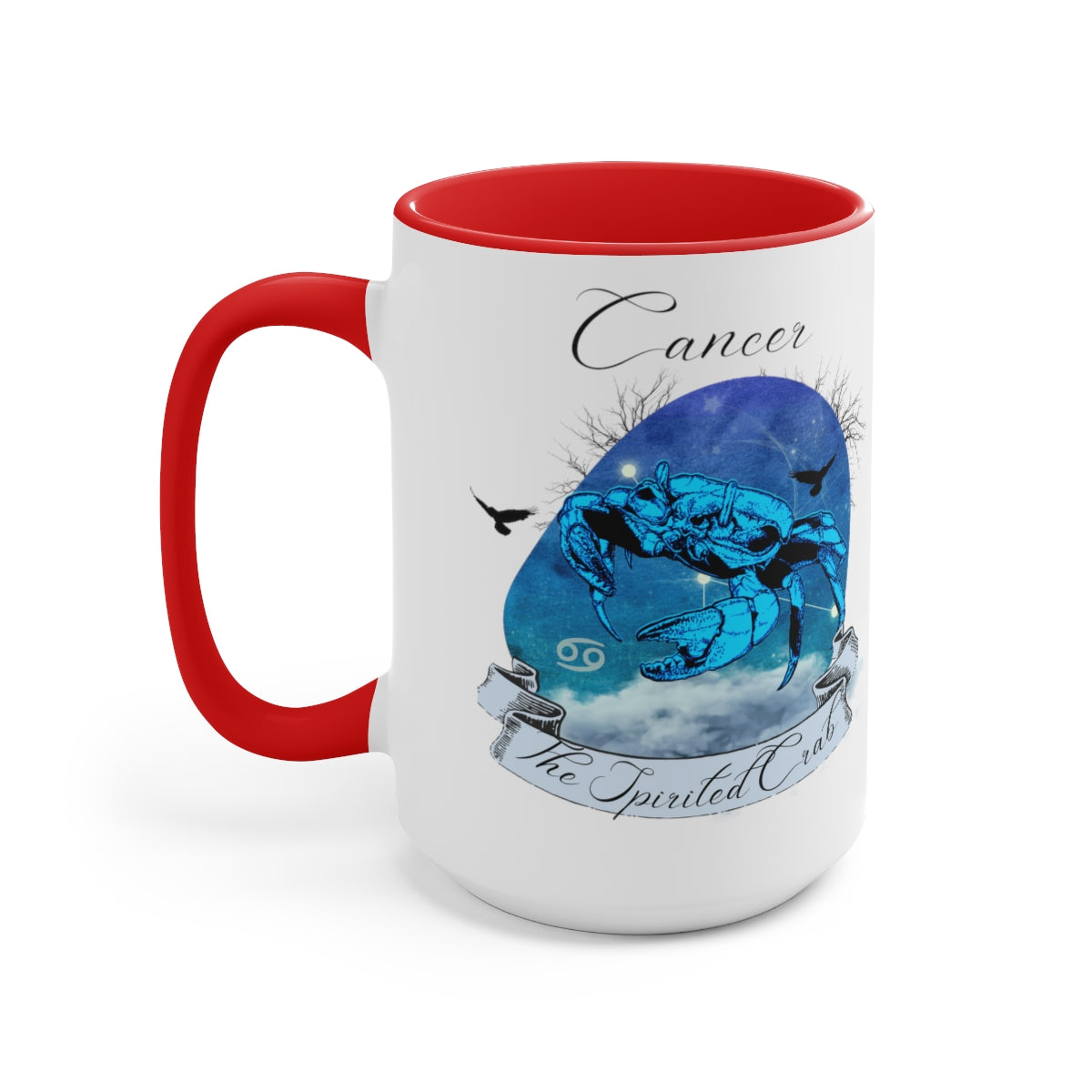 Cancer Zodiac Two-Tone Coffee Mugs, 15oz