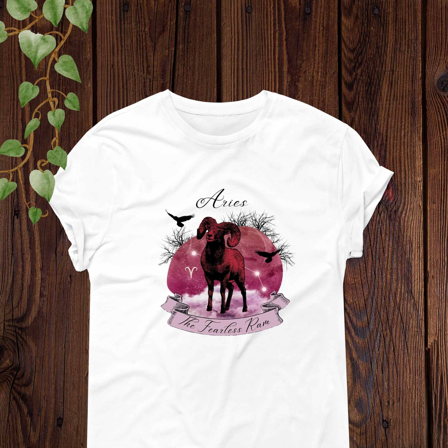 Zodiac Aries The Fearless Ram Astrology T Shirt | Unisex Jersey Short Sleeve Tee