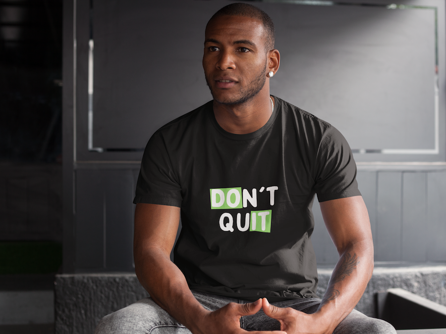 Don't Quit Do It Dark Grey Heather T Shirt Tshirts, Statement Tees