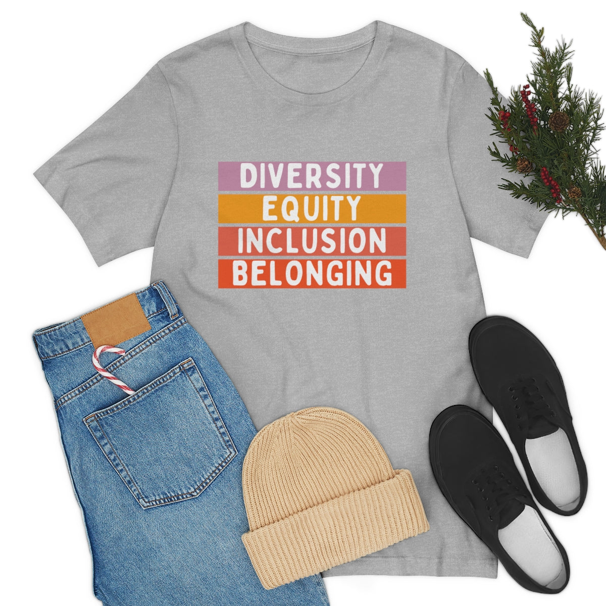 Diversity Equity Inclusion Belonging Graphic T shirts, DEIB, DIB, Shirts for HR Professionals and dei Leaders