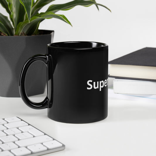 Superpotential Black Glossy Mug