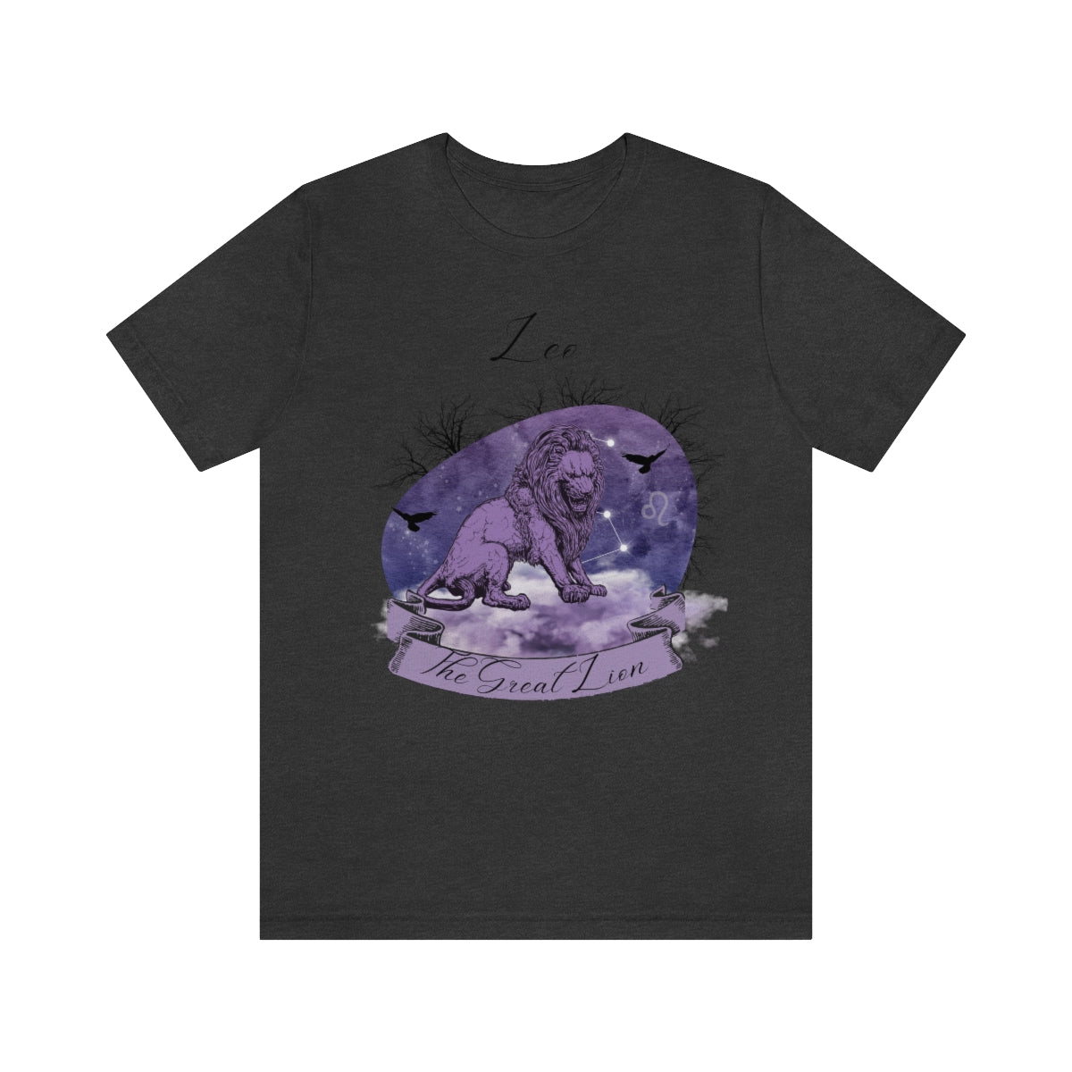 Leo The Great Lion Zodiac Sign Astrology T Shirt | Unisex Jersey Short Sleeve Tee