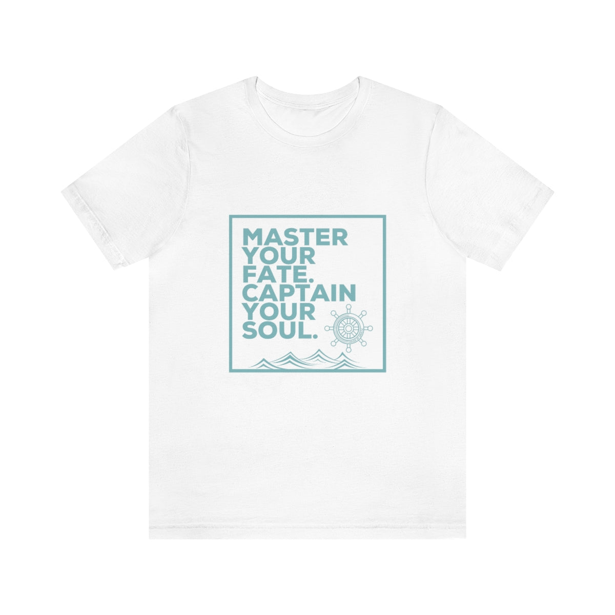 Master Your Fate Statement Tees, Captain Your Soul T shirts, Men and Women's Black Tees, Tops