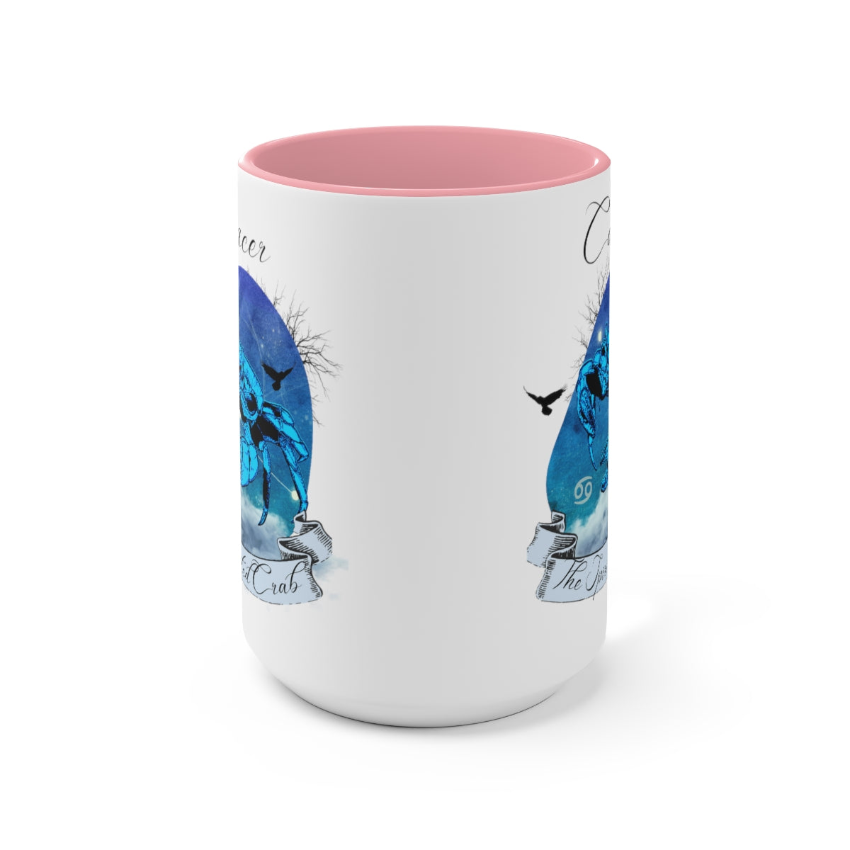 Cancer Zodiac Two-Tone Coffee Mugs, 15oz