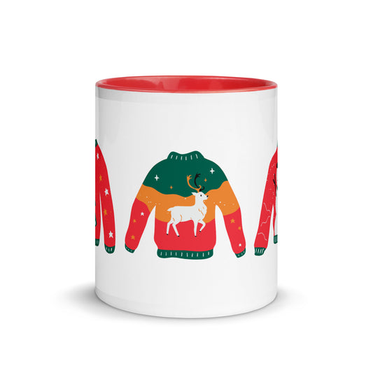 Ugly Sweater Coffee Mug with Color Inside